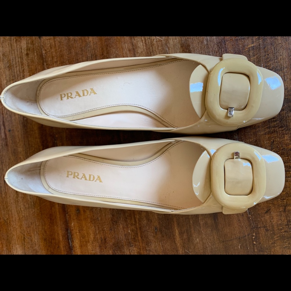 Prada Patent Leather Block Heel